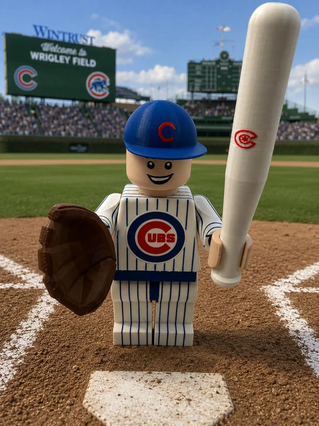 Cubs Mark Grace Large Scale 8.5"- 9.5" Big Fig