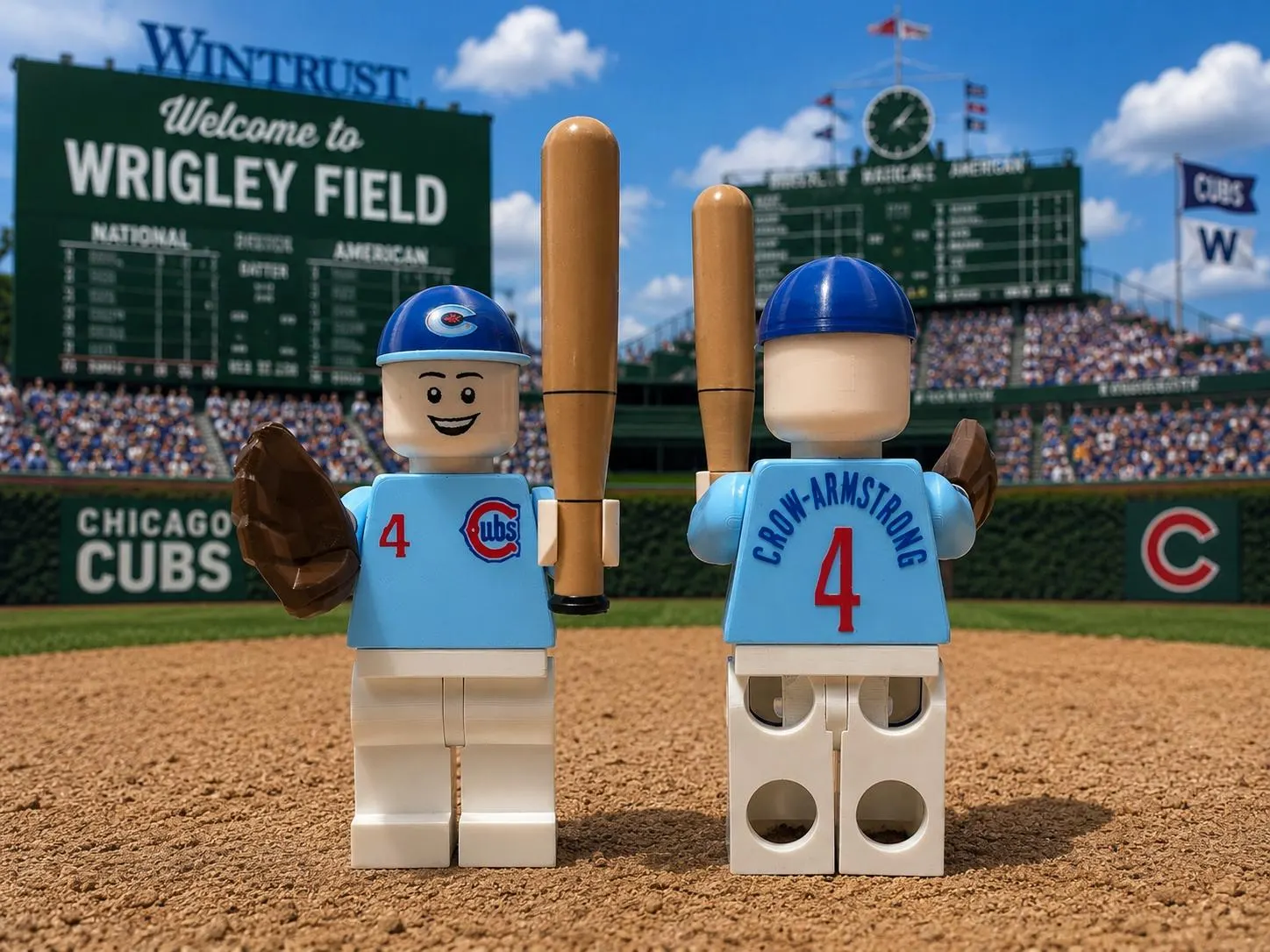 Custom Cubs Pete Crow-Armstrong Large Scale 8.5"- 9.5" Big Fig