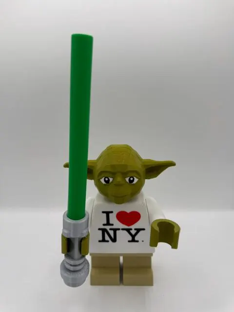 Custom I Love NY Yoda Large Scale 8.5"- 9.5" Big Fig