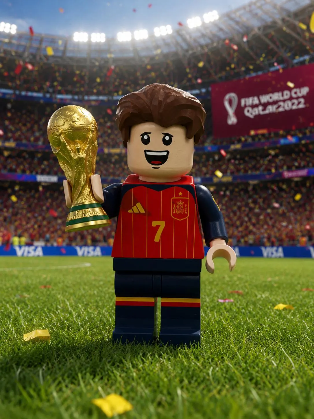 Ferran Torres Spain Soccer Player Large Scale 8.0"- 9.5" Big Fig