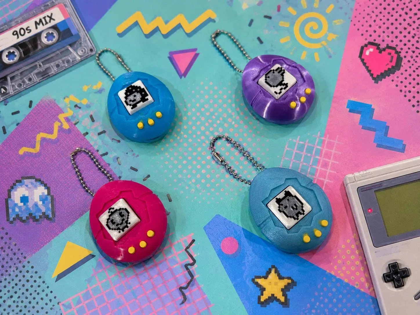Handheld Pocket Pet Fidget Clicker Keychain