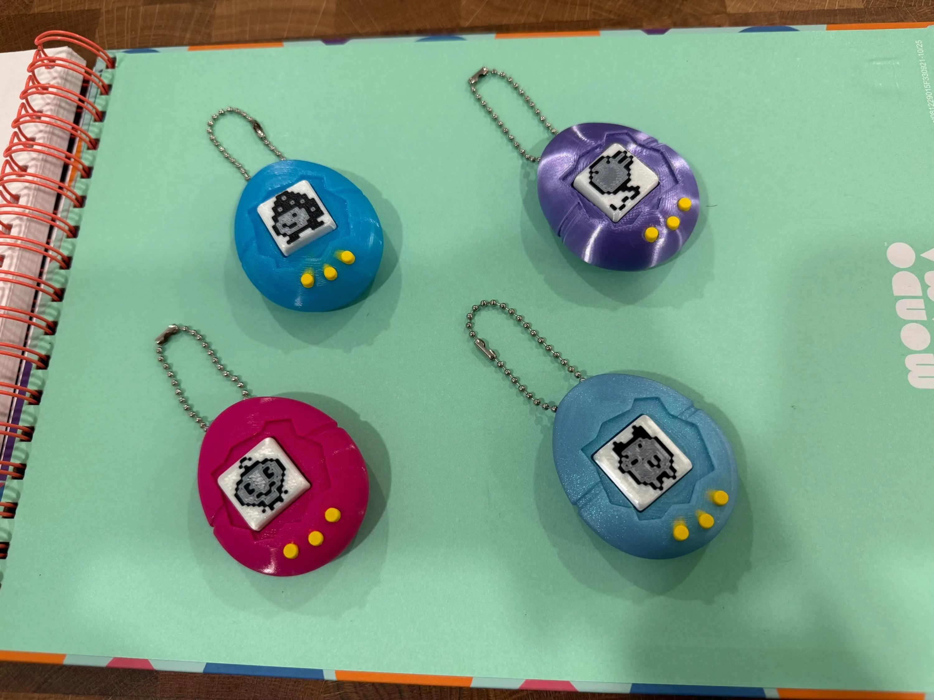 Handheld Pocket Pet Fidget Clicker Keychain, view 2