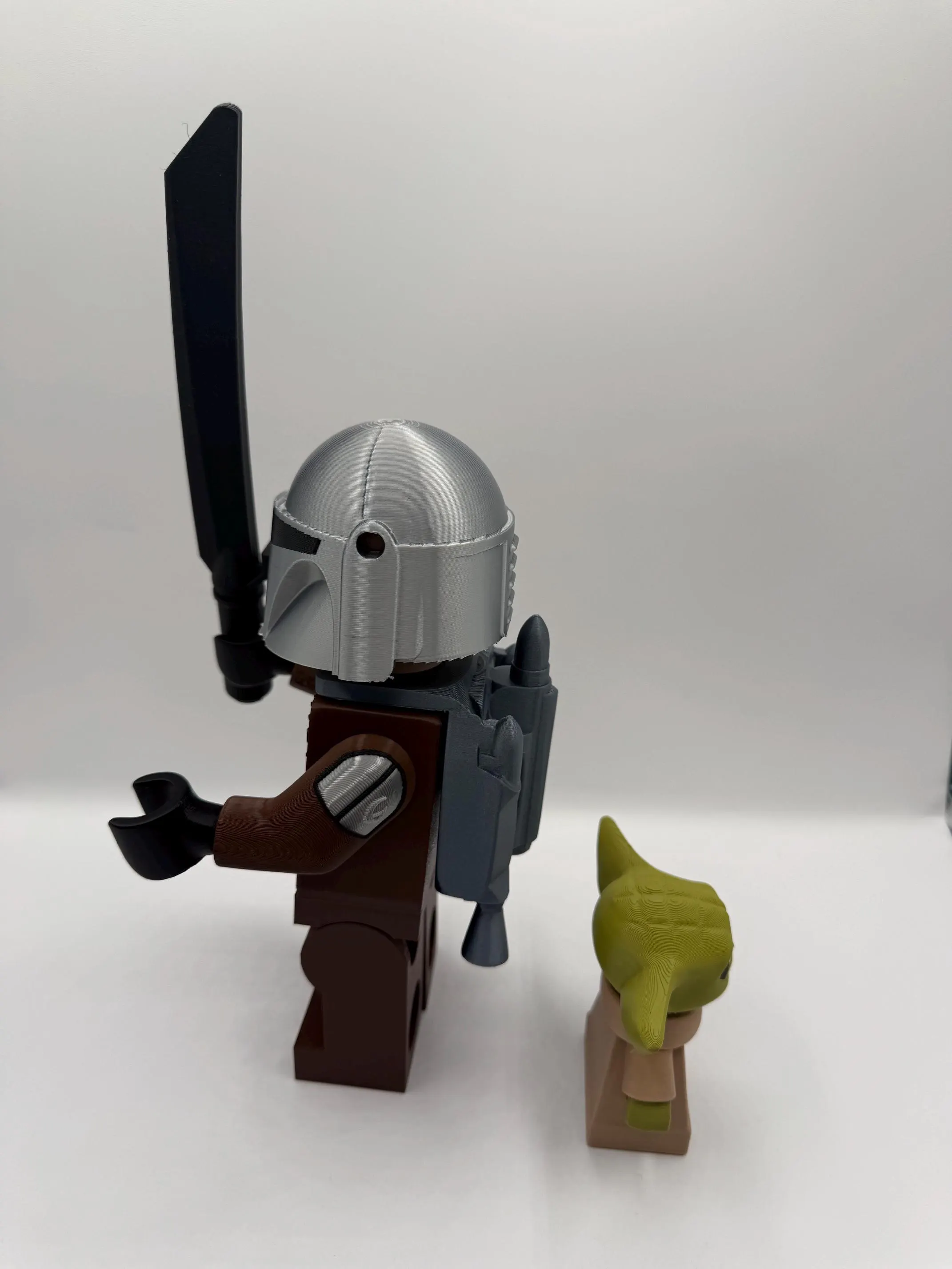 Mando & Grogu Large Scale 8.5"- 9.5" Big Fig, view 3