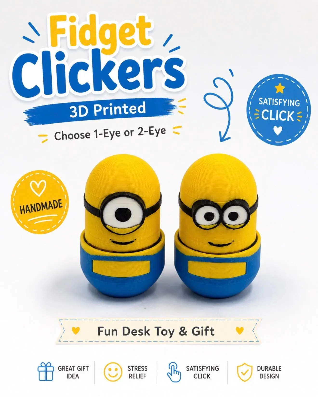 Minion Fidget Clickers
