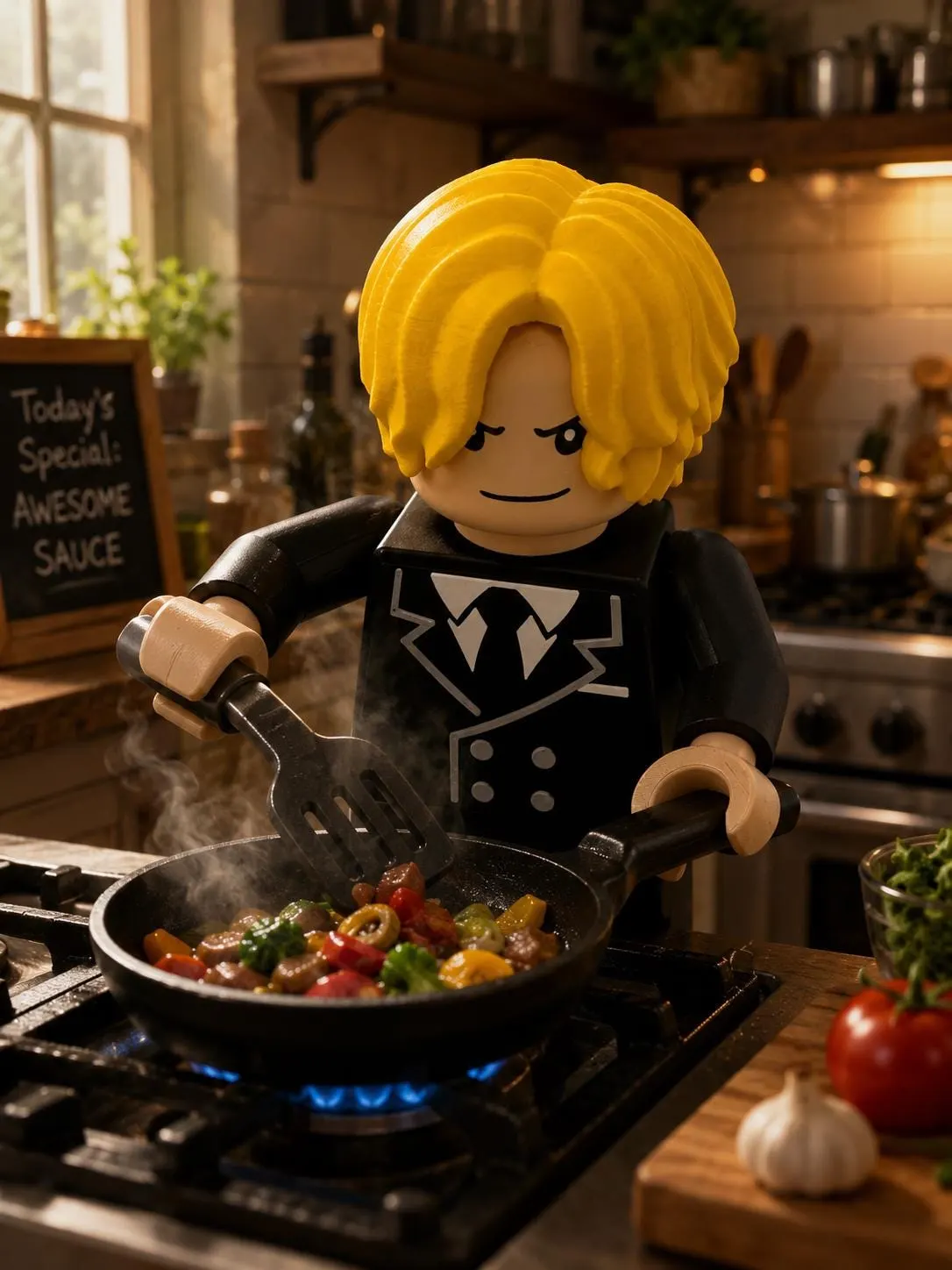 One Piece Sanji Large Scale 8.5"- 9.5" Big Fig