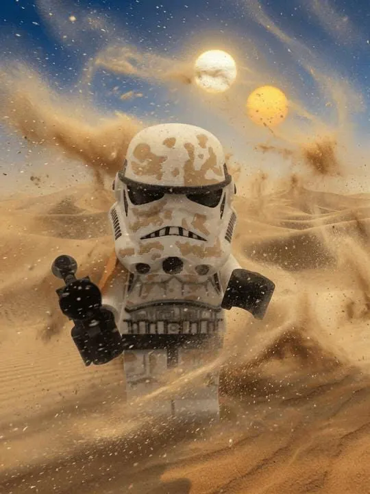 Star Wars Sand Trooper Large Scale 8.5"- 9.5" Big Fig