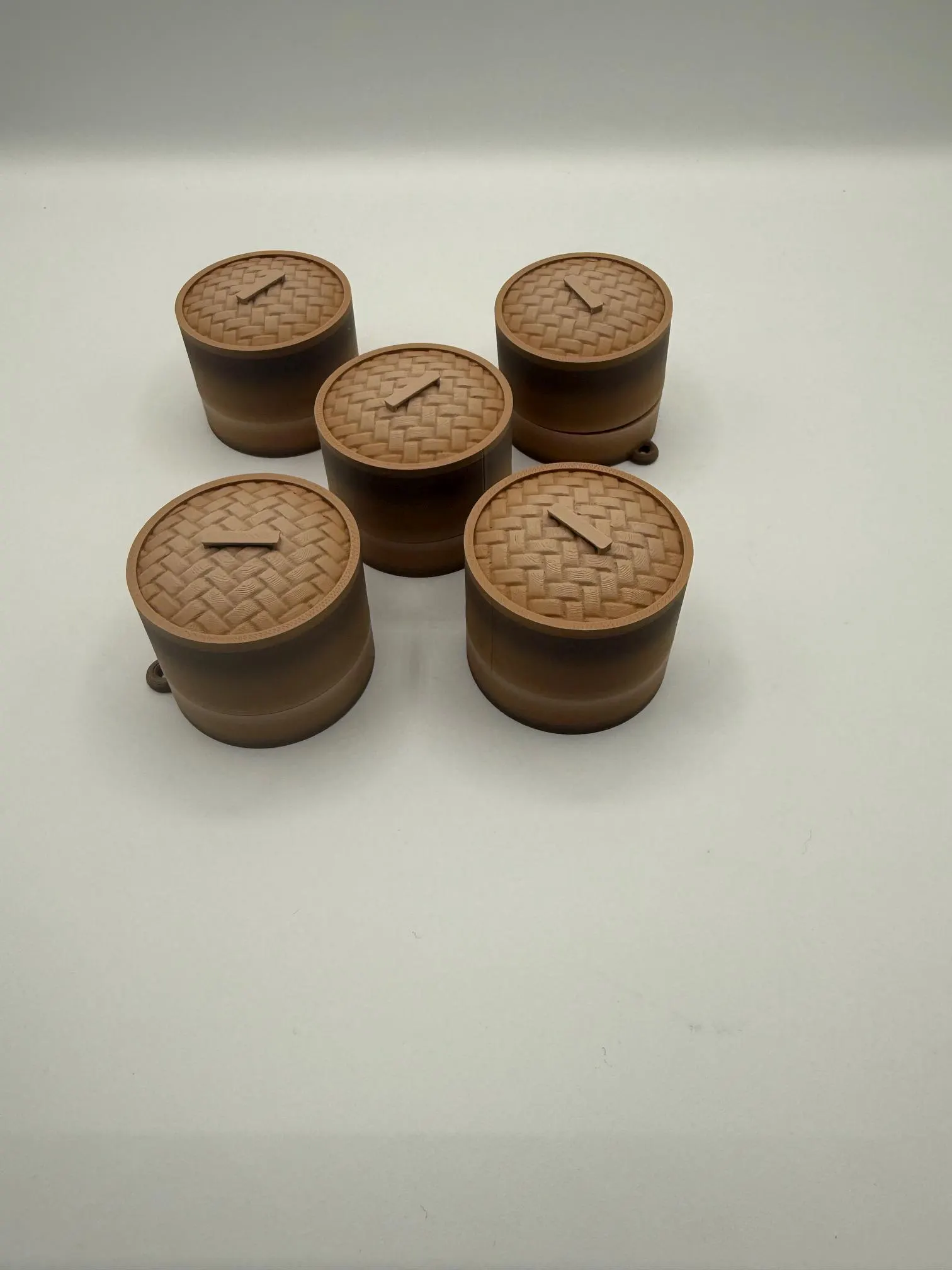 Dumpling Fidget Clicker Keychains, view 3